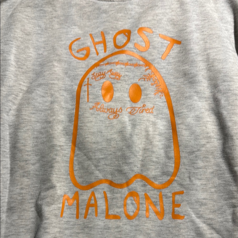 Ghost Malone Sweater - Cream And Orange - image 2